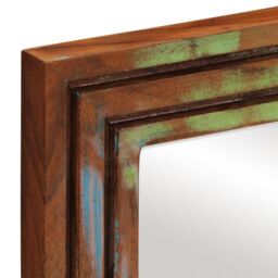 Berkfield Home Bathroom Mirror 50x70 cm Solid Wood Acacia & Glass - thumbnail 6