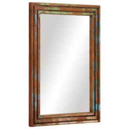 Berkfield Home Bathroom Mirror 50x70 cm Solid Wood Acacia & Glass - thumbnail 1