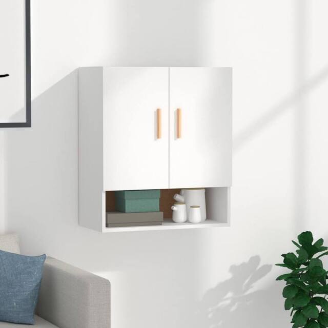 Berkfield Home Wall Cabinet White 60x31x70 cm Engineered Wood - Size: 60 x 31 x 70 cm - image 1