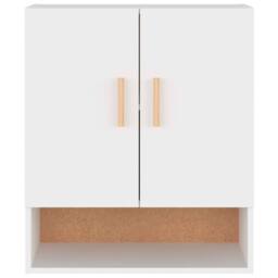Berkfield Home Wall Cabinet White 60x31x70 cm Engineered Wood - Size: 60 x 31 x 70 cm - thumbnail 5