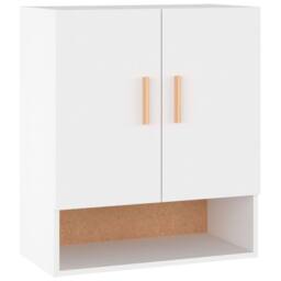 Berkfield Home Wall Cabinet White 60x31x70 cm Engineered Wood - Size: 60 x 31 x 70 cm - thumbnail 2