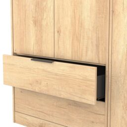 Ready Assembled 2 U Fuji Triple Wardrobe with 2 Drawers (Ready Assembled) in Natural - thumbnail 7