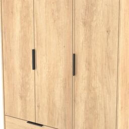 Ready Assembled 2 U Fuji Triple Wardrobe with 2 Drawers (Ready Assembled) in Natural - thumbnail 4