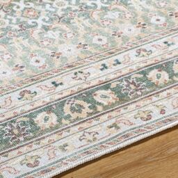 Livabliss Our Pnw Home Rainier-Washable Green Brown Beige Traditional Vintage Living Rug in Olive - Size: 160 cm x 220 cm - thumbnail 3