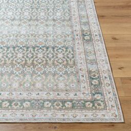 Livabliss Our Pnw Home Rainier-Washable Green Brown Beige Traditional Vintage Living Rug in Olive - Size: 160 cm x 220 cm - thumbnail 5