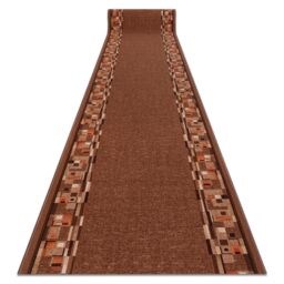 RugsX Anti-Slip Bombay Runner in Brown - Size: 67 cm x 510 cm - thumbnail 1