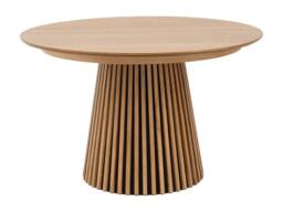Vente-unique 4 - 8 Seater Extendable Dinning Table - Oak Veneer - Light Natural in Light Oak - thumbnail 2
