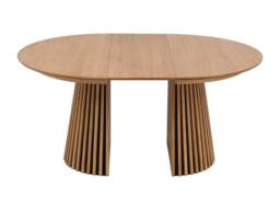 Vente-unique 4 - 8 Seater Extendable Dinning Table - Oak Veneer - Light Natural in Light Oak - thumbnail 7