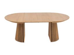 Vente-unique 4 - 8 Seater Extendable Dinning Table - Oak Veneer - Light Natural in Light Oak - thumbnail 8