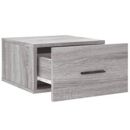 Berkfield Home Wall-mounted Bedside Cabinet Grey Sonoma 35x35x20 cm - Size: 35 x 35 x 20 cm - thumbnail 6