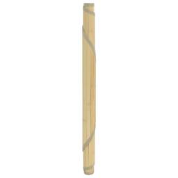 Berkfield Home Rug Round Light Natural60 cm Bamboo in Beige - Size: Medium - thumbnail 3