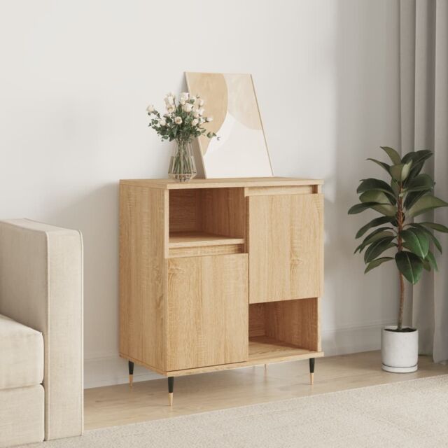 Berkfield Home Sideboard Sonoma Oak 60x35x70 cm Engineered Wood in Brown - Size: 60 x 35 x 70 cm - image 1