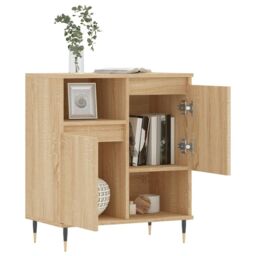 Berkfield Home Sideboard Sonoma Oak 60x35x70 cm Engineered Wood in Brown - Size: 60 x 35 x 70 cm - thumbnail 4
