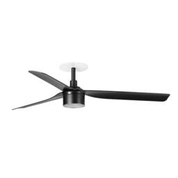 Netlighting Punt Recessed 132cm TEK LED Ceiling Fan Matt Black 3000K - thumbnail 1