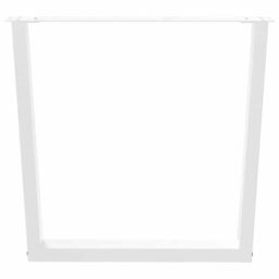 Berkfield Home Dining Table Legs V-Shape 2 pcs White 90x(72-73.3) cm Steel - thumbnail 5
