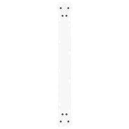Berkfield Home Dining Table Legs V-Shape 2 pcs White 90x(72-73.3) cm Steel - thumbnail 7