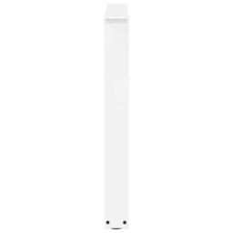 Berkfield Home Dining Table Legs V-Shape 2 pcs White 90x(72-73.3) cm Steel - thumbnail 6