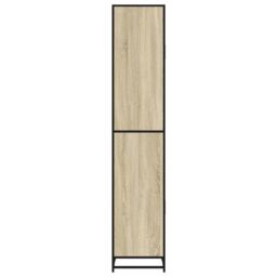 Berkfield Home Bathroom Cabinet Sonoma Oak 35x37.5x188.5 cm Engineered Wood & Metal in Brown - thumbnail 6