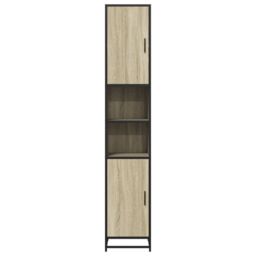 Berkfield Home Bathroom Cabinet Sonoma Oak 35x37.5x188.5 cm Engineered Wood & Metal in Brown - thumbnail 5
