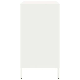Berkfield Home Sideboard¬†White 68x39x73.5 cm Cold-rolled Steel in White - thumbnail 6