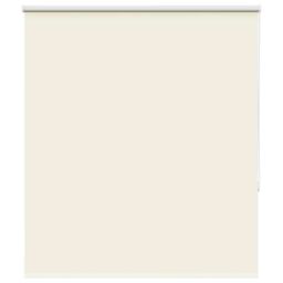 Berkfield Home Roller Blind Blackout Off-White 140x175 cm Fabric Width 136.6 cm Polyester in White - thumbnail 1