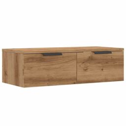 Berkfield Home Wall Cabinet Old Wood 68x30x20 cm Engineered Wood in Brown - Size: 68 x 30 x 20 cm - thumbnail 2