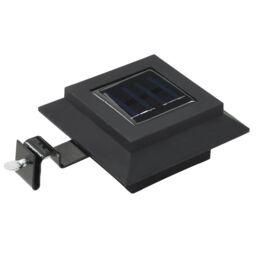 Berkfield Home Outdoor Solar Lamps 12 pcs LED Square 12 cm Black - thumbnail 3
