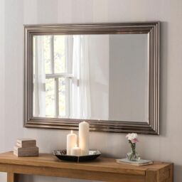Yearn Mirrors Yearn Dark Chrome Wall Mirror 90.5x65cm in Metallics - Size: 90.5x65 cm - thumbnail 4