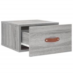 Berkfield Home Wall-mounted Bedside Cabinet Grey Sonoma 35x35x20 cm - Size: 35 x 35 x 20 cm - thumbnail 6