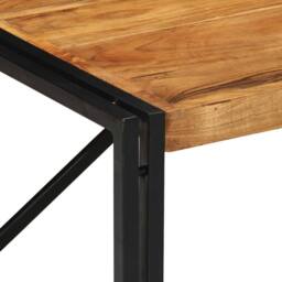 Berkfield Home Sturdy Coffee Table 80x80x35 cm Solid Wood Acacia in Brown - Size: 80 x 80 x 35 cm - thumbnail 5