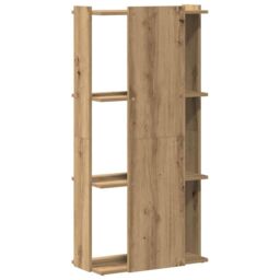 Berkfield Home Bookcase 3-Tier Artisan Oak 60x30x120 cm Engineered Wood in Brown - Size: 60 x 30 x 120 cm - thumbnail 6