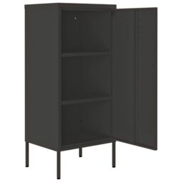 Berkfield Home Storage Cabinet Anthracite 42.5x35x101.5 cm Steel in Black - thumbnail 6