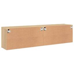 Berkfield Home TV Cabinets Wall-mounted 2 pcs Sonoma Oak 80x30x41 cm in Light Oak - Size: 80 x 30 x 41 cm - thumbnail 9