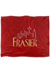 ViacomCBS/Nickelodeon Frasier Logo Silky Touch Super Soft Throw Blanket 152 X 127 cm in White - thumbnail 1