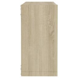 Berkfield Home Wall Cube Shelves 4 pcs Sonoma Oak 30x15x30 cm in Light Tan - Size: 30 x 15 x 30 cm - thumbnail 9