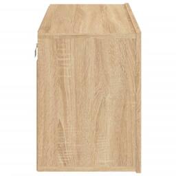Berkfield Home TV Cabinet Wall-mounted Sonoma Oak 80x30x41 cm in Light Brown - Size: 80 x 30 x 41 cm - thumbnail 7