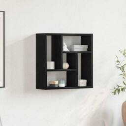Berkfield Home Wall Shelf Black Oak 45x16x45 cm Engineered Wood - Size: 45 x 16 x 45 cm - thumbnail 2