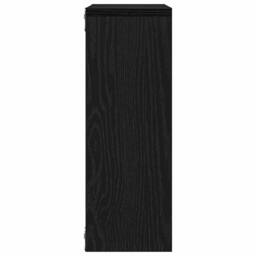 Berkfield Home Wall Shelf Black Oak 45x16x45 cm Engineered Wood - Size: 45 x 16 x 45 cm - thumbnail 6