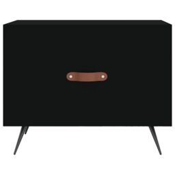 Berkfield Home Coffee Table Black 50x50x40 cm Engineered Wood - Size: 50 x 50 x 40 cm - thumbnail 5