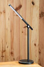 Orsina Black Aluminium Touch Lamp, Modern Rotatable Desk Lamp With Round Base, Sleek Touch-Control Table Light - thumbnail 2