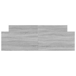 Berkfield Home Bed Frame with Headboard & Footboard Grey Sonoma 150x200 cm King Size - thumbnail 4
