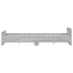 Berkfield Home Bed Frame with Headboard & Footboard Grey Sonoma 150x200 cm King Size - thumbnail 5