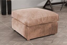 Snugg Furniture UK Limited (Right Hand) Milo Jumbo Cord Corner Sofa with Footstool in Light Beige - thumbnail 3