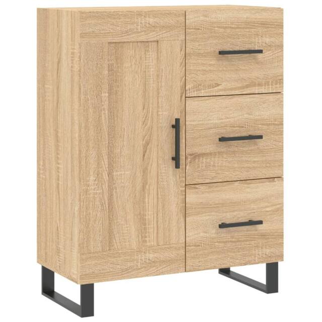 Berkfield Home Sideboard Sonoma Oak 69.5x34x90 cm Engineered Wood in Brown - image 1