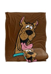 Warner Brothers Scooby Doo Officially Licensed Silky Touch Super Soft Throw Blanket 152 x 127 cm in White - thumbnail 2