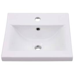 Berkfield Home Elegant Built-in Basin 42x39x18 cm Ceramic White - Size: 42 x 39 x 18 cm