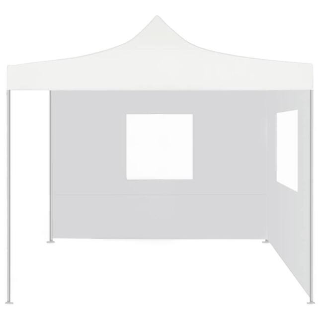 Berkfield Home Professional Folding Party Tent with 2 Sidewalls 3x3 m Steel White - image 1