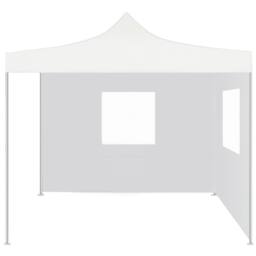Berkfield Home Professional Folding Party Tent with 2 Sidewalls 3x3 m Steel White - thumbnail 1