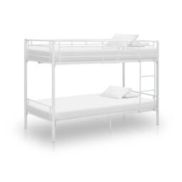 Berkfield Home Bunk Bed White Metal 90x200 cm - thumbnail 2