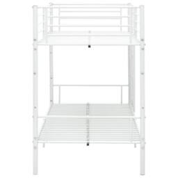 Berkfield Home Bunk Bed White Metal 90x200 cm - thumbnail 4